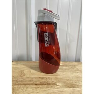 Kurgo Gourd H2O Travel Water Bottle and Bowl Red Pet Food Treat